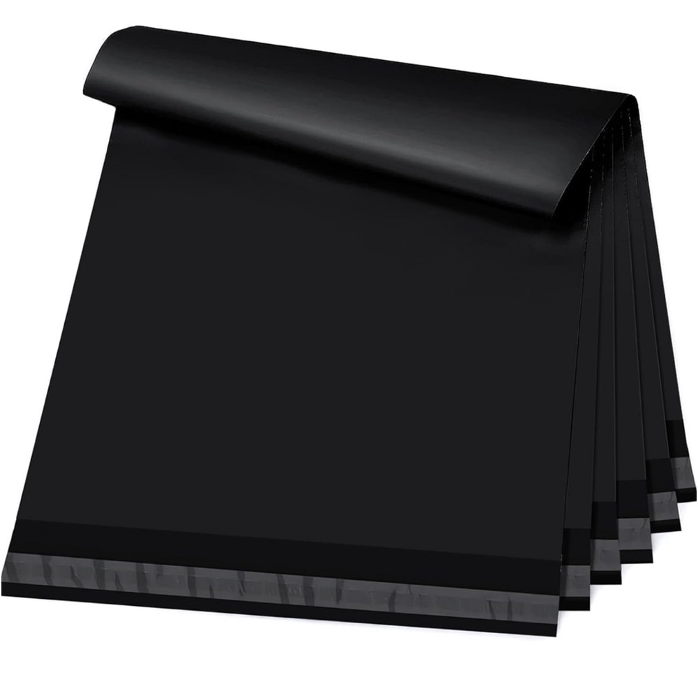 🖤20 PLAIN BLACK Poly Mailers 10 x 13
